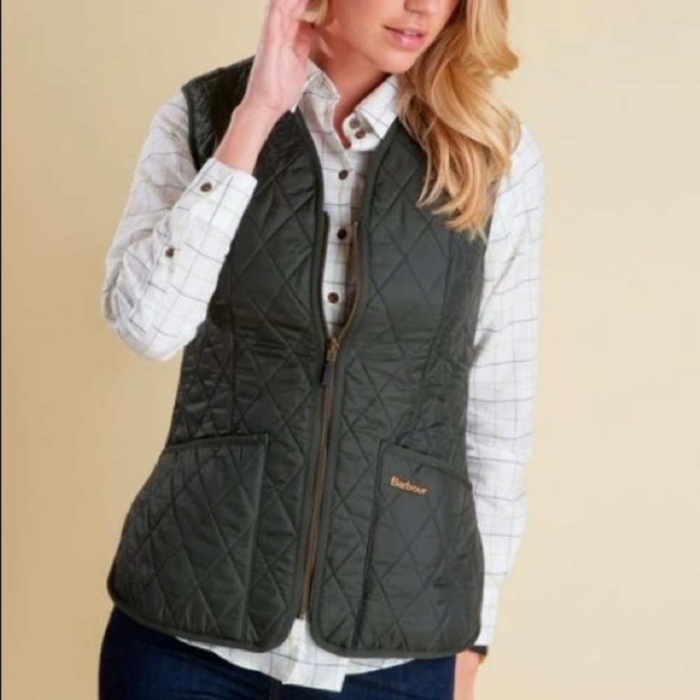 Worn twice Barbour Fleece vest insert